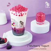 Mulberry Yogurt W / Strawberry Bubble