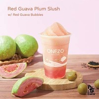 Red Guava Plum Slush w/ Red Guava Bubbles