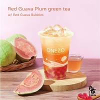 Red Guava Plum green tea w/ Red Guava Bubbles